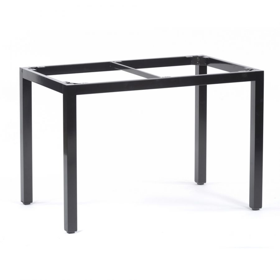 Steel Box Base Frame for Rectangular Table Top in Black