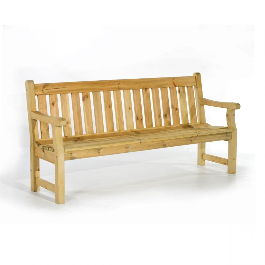 Anchor fast 3 seater pine wood bench deals