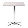 Isotop 70cm Square Table - Compressed Grey with Aluminium Fixed Base 3