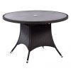 Oasis Rattan Large 120cm Round Ceramic Glass Dining Table
