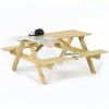 6 Seat Jersey Wooden Pub Picnic Table