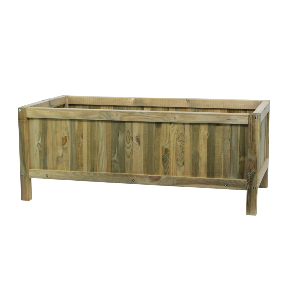 Hampton Heavy Duty Rectangle Planter - 100 x 50 x 40cm Green