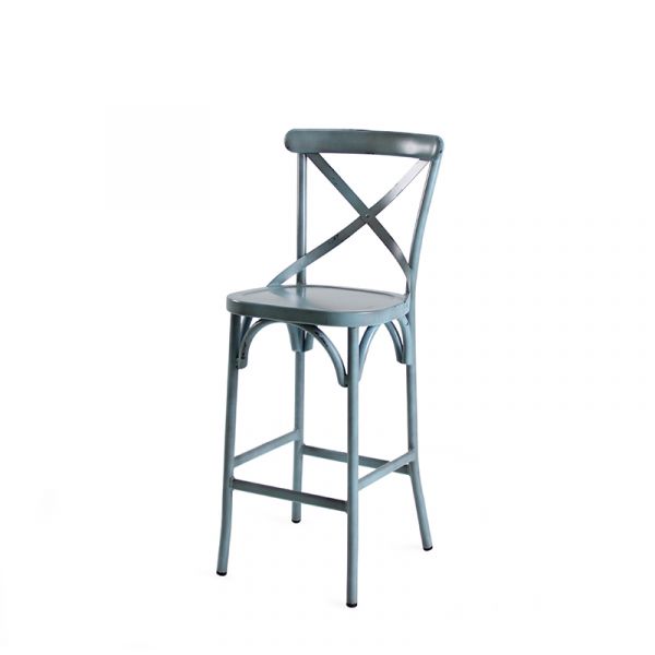 Commercial Vintage Blue Chia Bar Chair For Restaurants, Bars & Cafes