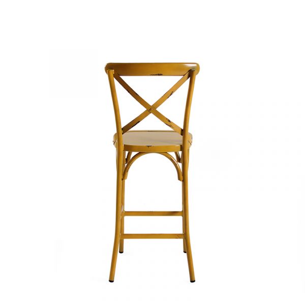 Commercial Vintage Yellow Chia Bar Chair For Restaurants, Bars & Cafes