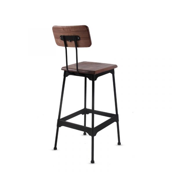 Rochester Steel/Ashwood Bar Chair