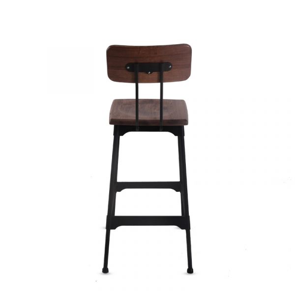 Rochester Steel/Ashwood Bar Chair