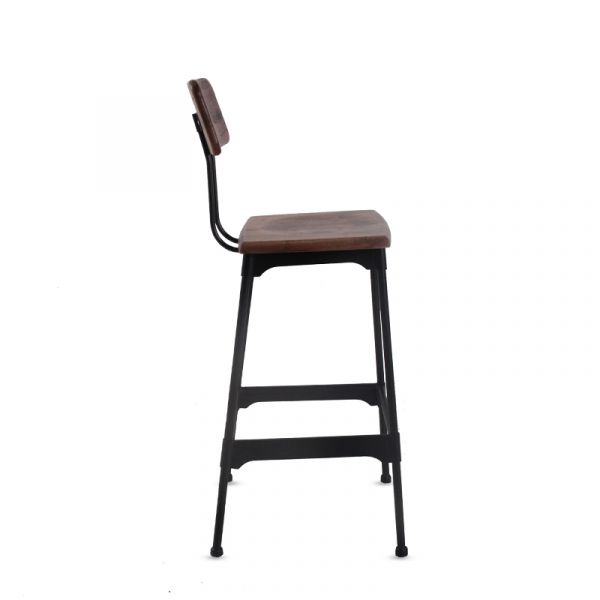 Rochester Steel/Ashwood Bar Chair