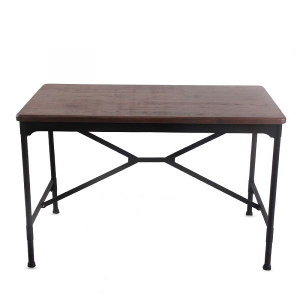 Rochester Steel & Ashwood 120x70cm Rectangular Dining Table