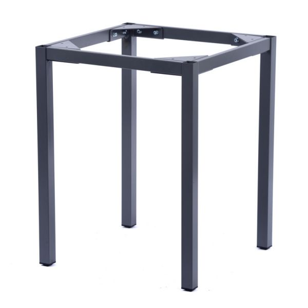 Square Table Base Box Frame 4 Leg - 57.5 x 57.5cm - Grey - Suitable for 60 x 60cm Table Tops