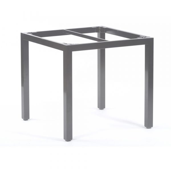 Square Table Base Box Frame 4 Leg - 77.5 x 77.5cm - Grey - Suitable for 80 x 80cm Table Tops