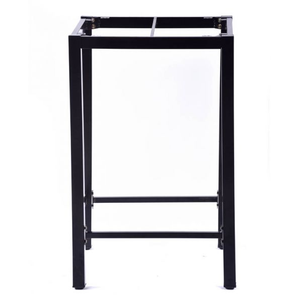 Steel Bar Table Box Base Black - 67.5 x 67.5 H108cm