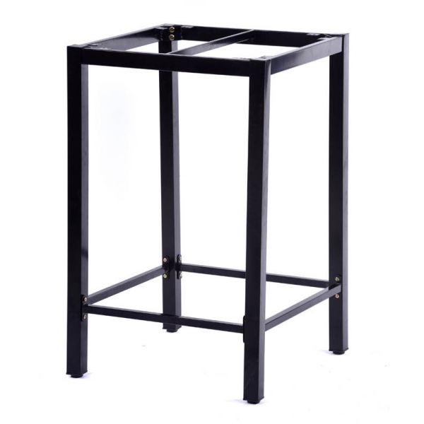 Steel Bar Table Box Base Black - 67.5 x 67.5 H108cm