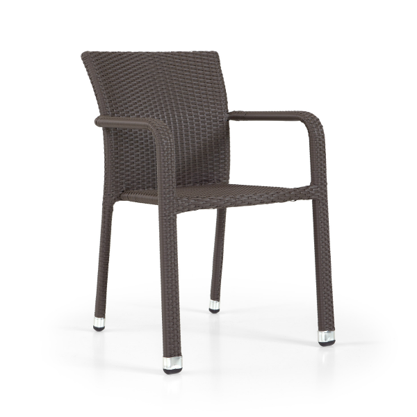 Lagos Rattan Arm Chair - Durable Rattan Design - (Mocca Cream)