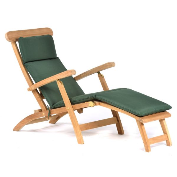 Steamer Sun Louger  - Grade A Teak - High Quality Indoor / Outdoor Seat - Flat Packed - Cushions Available Seperately