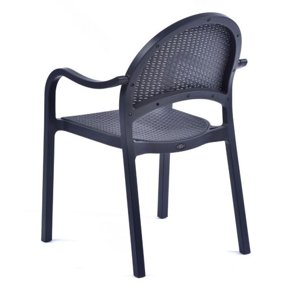 Polypropylene Arm Chair - Anthracite