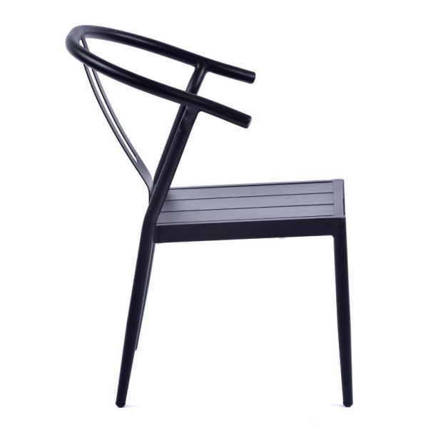 Matador Aluminium Side Chair - Black