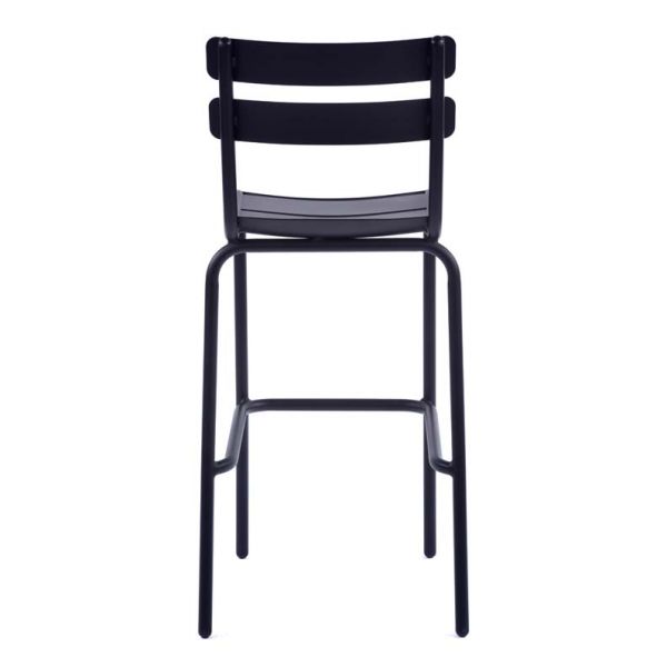 Anzio Aluminium Bar Chair - Black