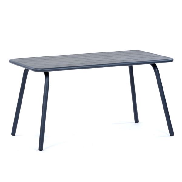Porto Bistro/Café Table - Rectangle Durable Aluminium Design - 140 x 80cm Anthracite