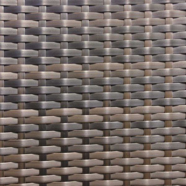 Classic Rattan Sofa - High Quality Durable Rattan - Brown With Light Grey Cushions Included