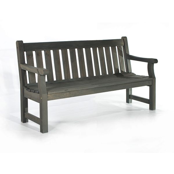 Darwin Park Bench – Durable Heavy Duty Garden Seat – 3 Person Suitable - 150cm Length - Dark Grey