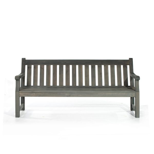 Darwin Park Bench – Durable Heavy Duty Garden Seat – 4 Person Suitable - 183cm Length - Dark Grey