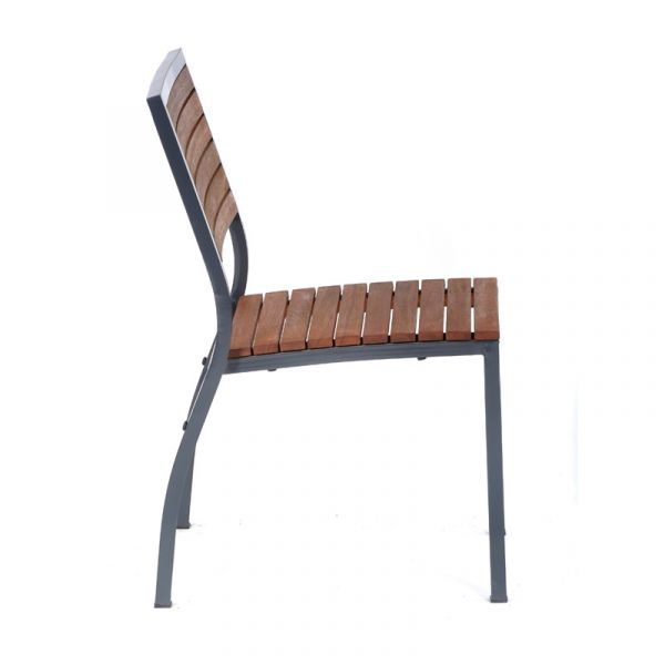 Dorset Side Chair - Powder Coated Metal Frame High Quality Hardwood - Stackable Commercial Seat