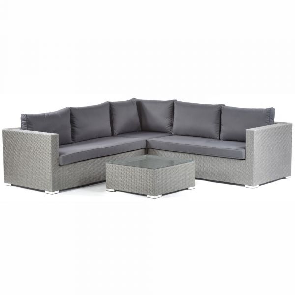 Oasis Rattan Corner Sofa & Coffee Table Set - Hard Wearing Rattan Commerical Grade Furniture