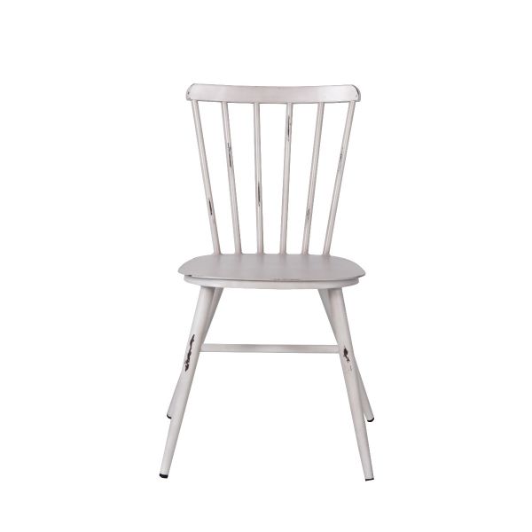 Commercial Vintage White Pula Side Chair For Restaurants, Bars & Cafes