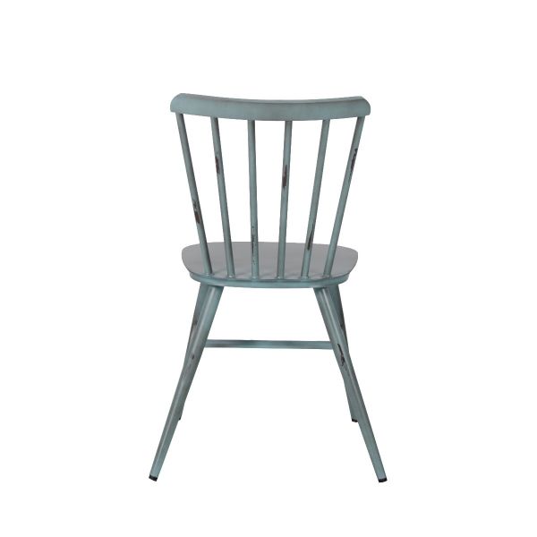 Commercial Vintage Blue Pula Side Chair For Restaurants, Bars & Cafes