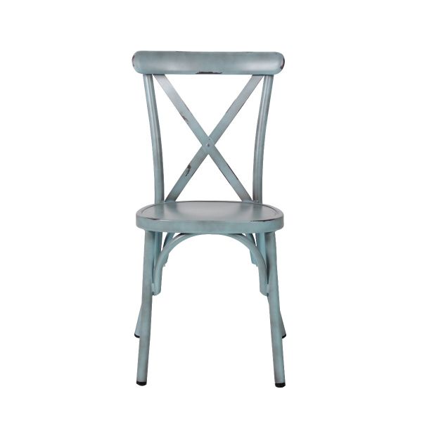 Commercial Vintage Blue Chia Side Chair For Restaurants, Bars & Cafes