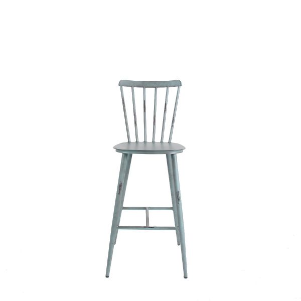 Commercial Vintage Blue Pula Bar Chair For Restaurants, Bars & Cafes