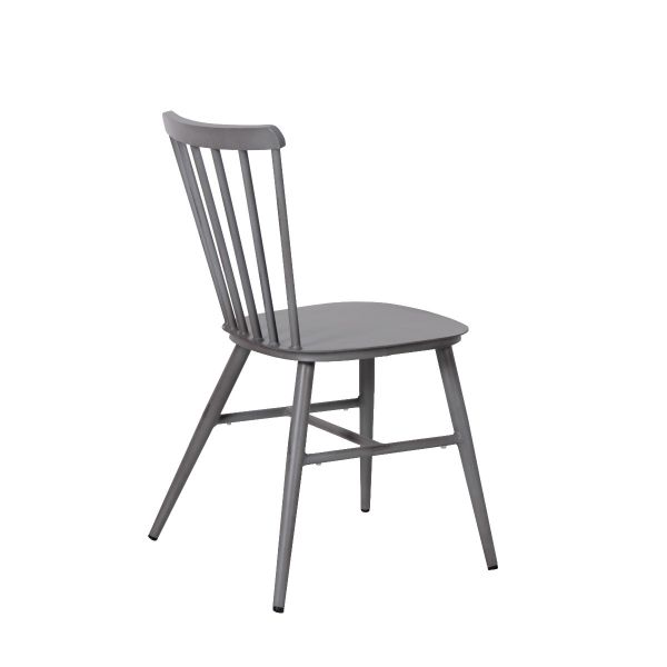 Commercial Vintage Grey Pula Side Chair For Restaurants, Bars & Cafes