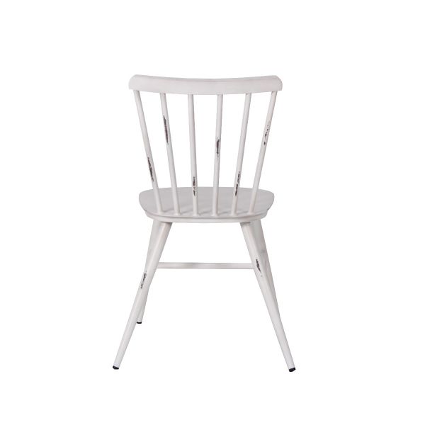 Commercial Vintage White Pula Side Chair For Restaurants, Bars & Cafes