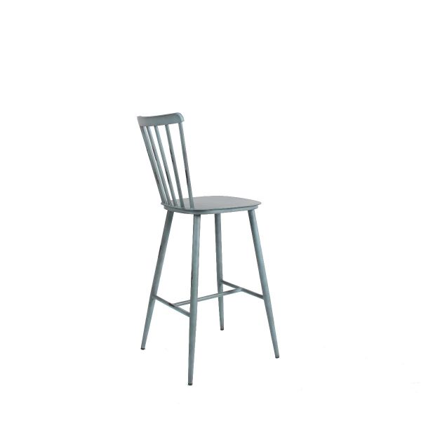 Commercial Vintage Blue Pula Bar Chair For Restaurants, Bars & Cafes