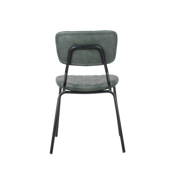 Commercial Vintage Dark Green Sudbury Side Chair For Restaurants, Bars & Cafes