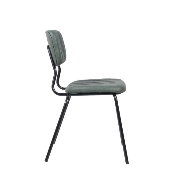 Commercial Vintage Dark Green Sudbury Side Chair For Restaurants, Bars & Cafes