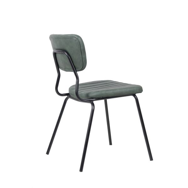 Commercial Vintage Dark Green Sudbury Side Chair For Restaurants, Bars & Cafes