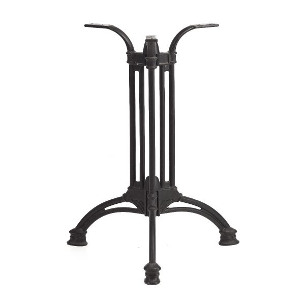 AL Bistro Style Table Base Three Leg Black