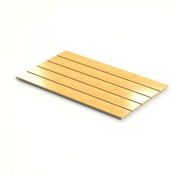 Eden Recycled Plastic Tabletop - Small Rectangular Top 120 x 69cm  - Golden Oak