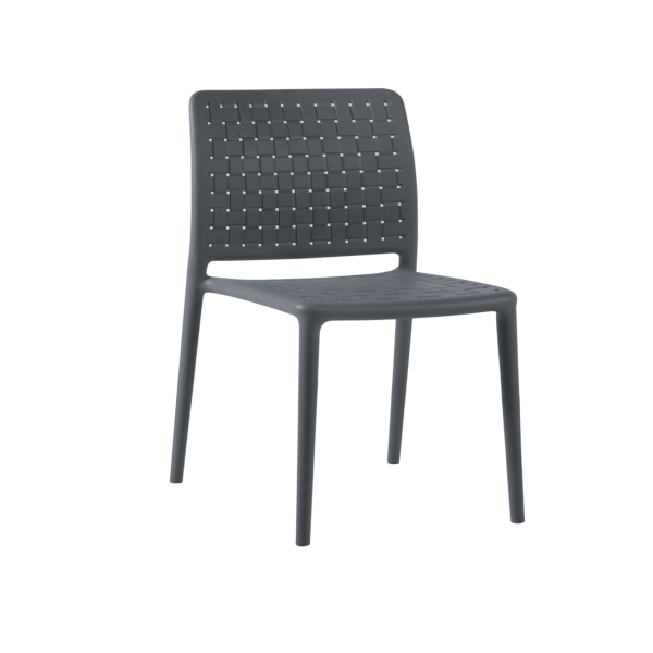 Fame Side Chair Durable - Polypropylene Seat - Stackable - Anthracite