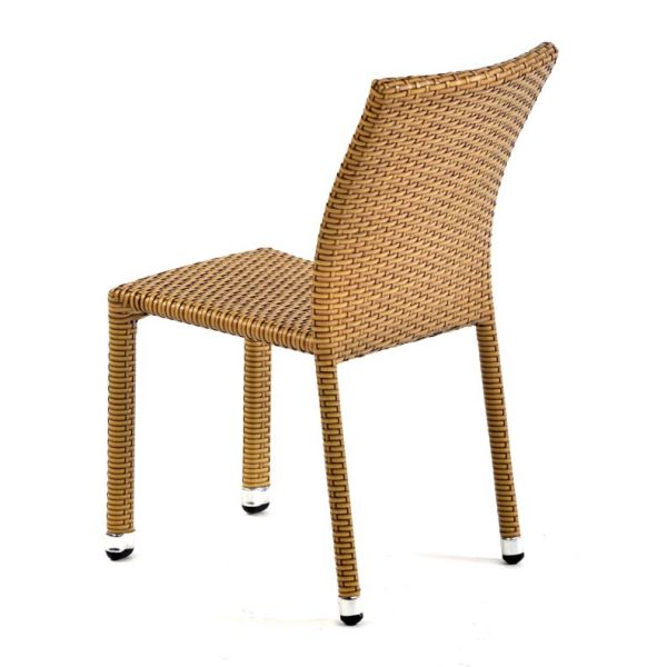 Lagos Rattan Side Chair - Durable Rattan Design -  (Light Brown)