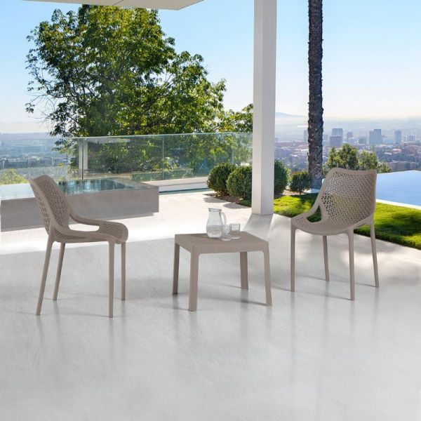 Oxy Side Chair - Durable Polypropylene Chair - Commerical Suitable Easily Cleaned - (Bordeaux)