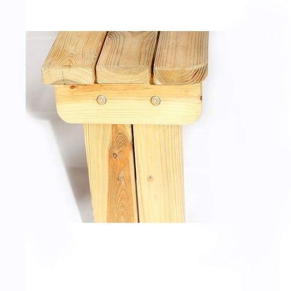 Guernsey Walk-in Bench 170cm Guernsey Wooden Picnic Table - Easy Access Walk In Bench - 6-8 Seater - Green Pine -  FSC®