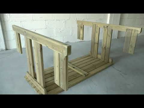 Guernsey 6 Seat Walk-In 140cm Wooden Picnic Table - Dark Grey