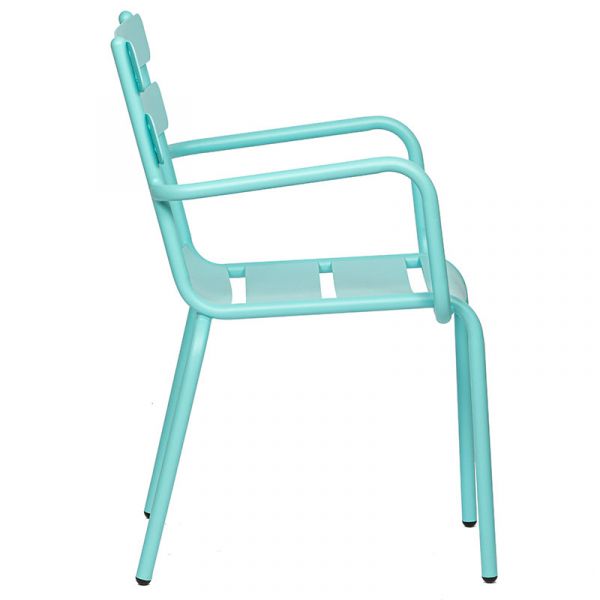 Anzio Aluminium Arm Chair - Blue
