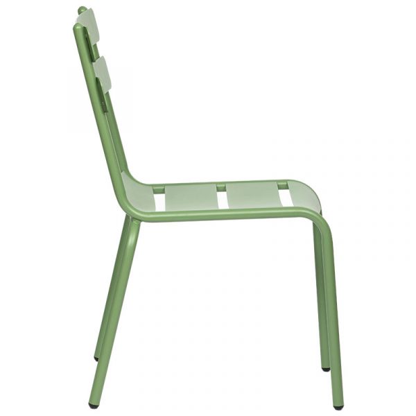 Anzio Aluminium Side Chair - Green