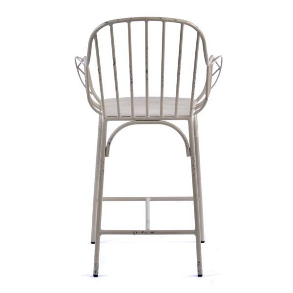 Cellini Mid Height Arm Chair Vintage White