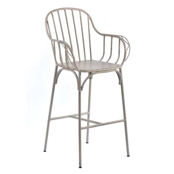 Cellini Bar Arm Chair Vintage White