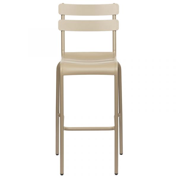 Anzio Aluminium Bar Chair - Taupe