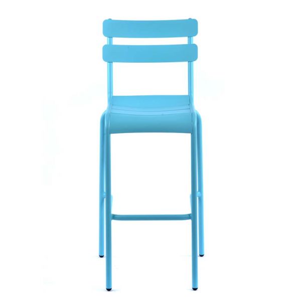 Anzio Aluminium Bar Chair - Light Blue